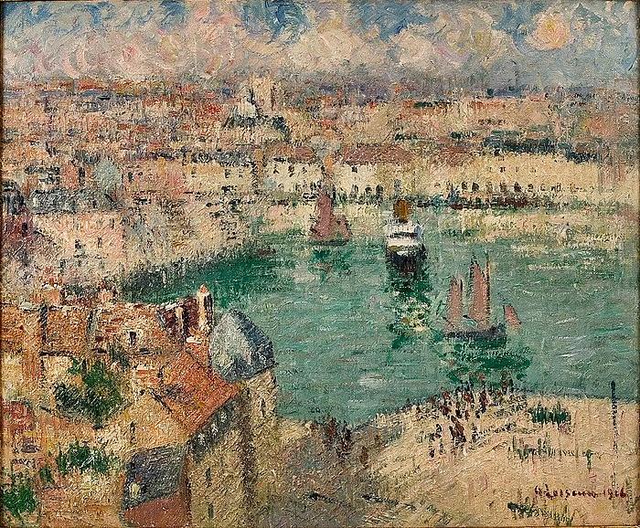 Gustave Loiseau Le Port de Dieppe Sweden oil painting art